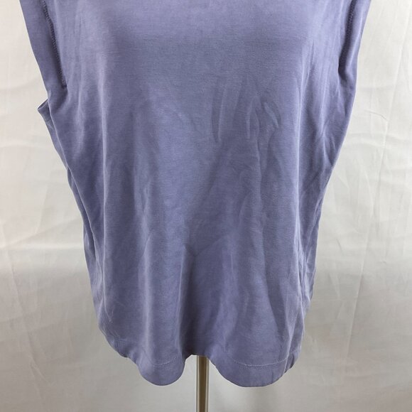 Athleta Seasoft Tank Sweatshirt XL Dusk Purple Drop Sleeve - Picture 4 of 10